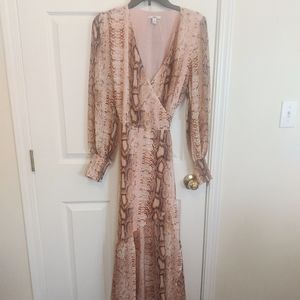 NWT Snake Print Maxi Dress